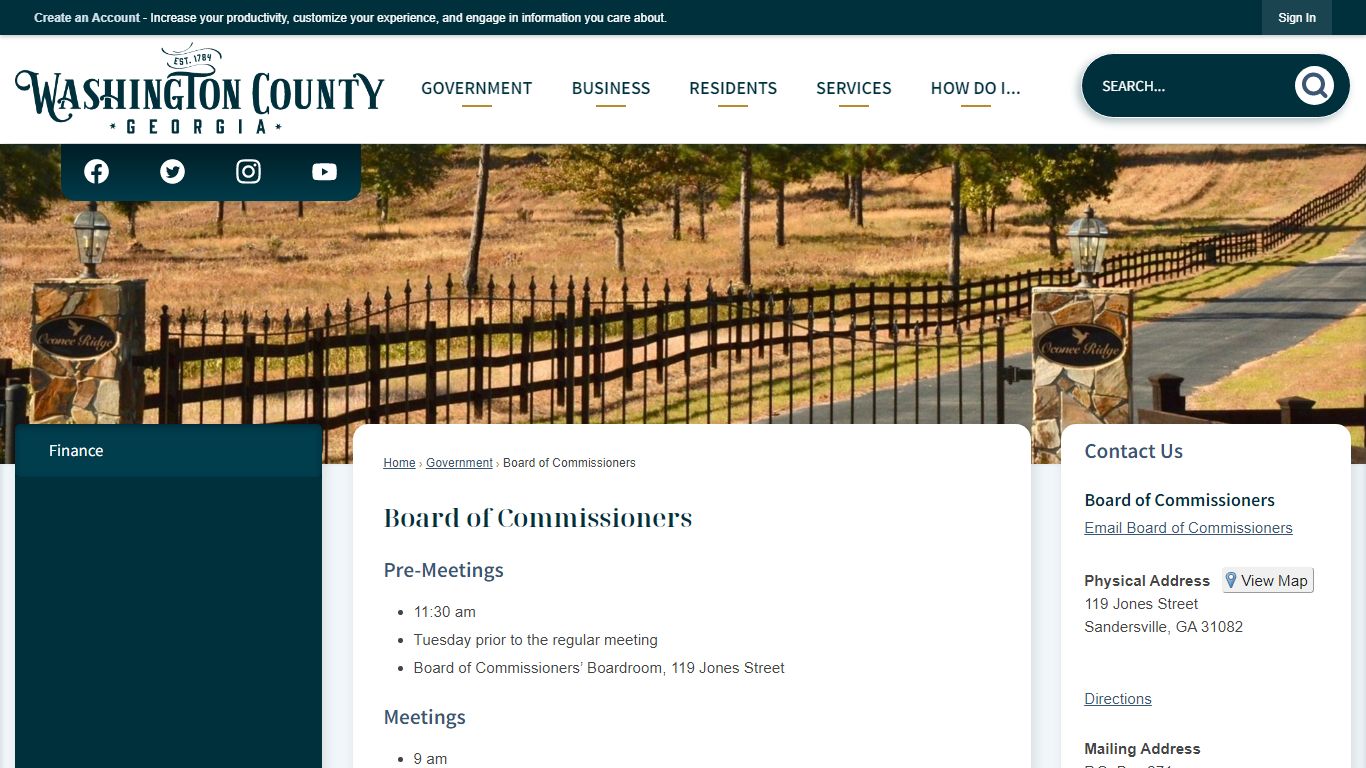 Board of Commissioners | Washington County, GA